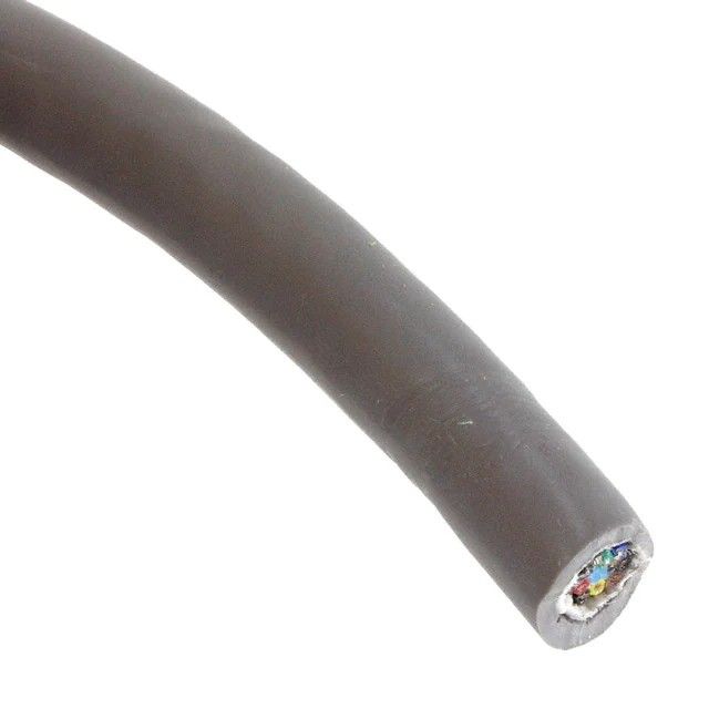 12(6 对双绞线)芯多线对线缆石板色 24 awg 箔,编织线 500.0(152.